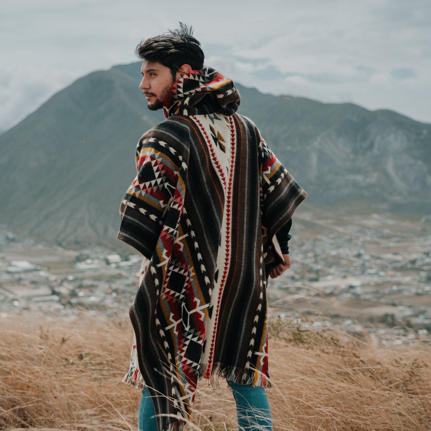 The Square Poncho for Him