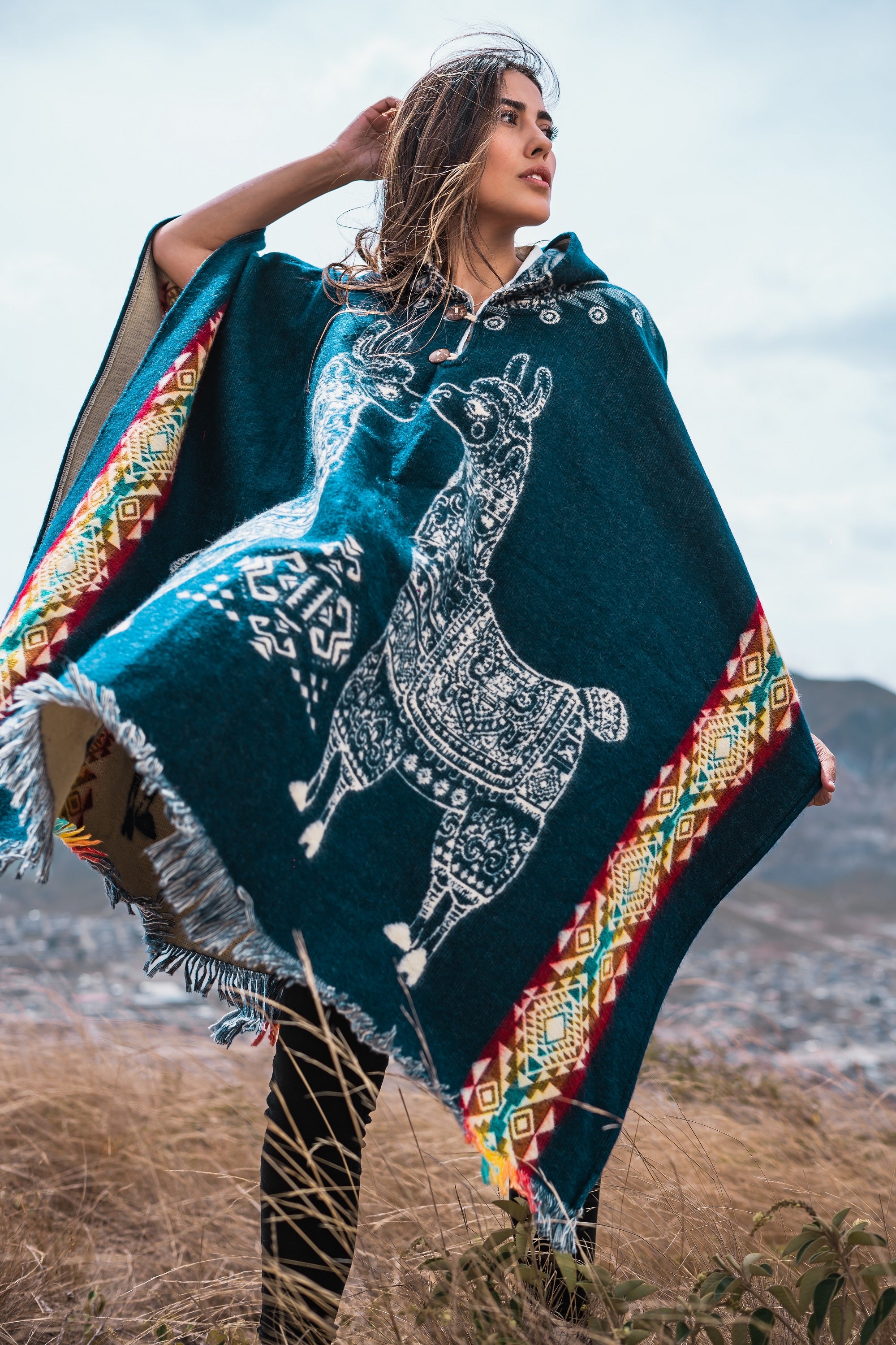 Alpaca poncho