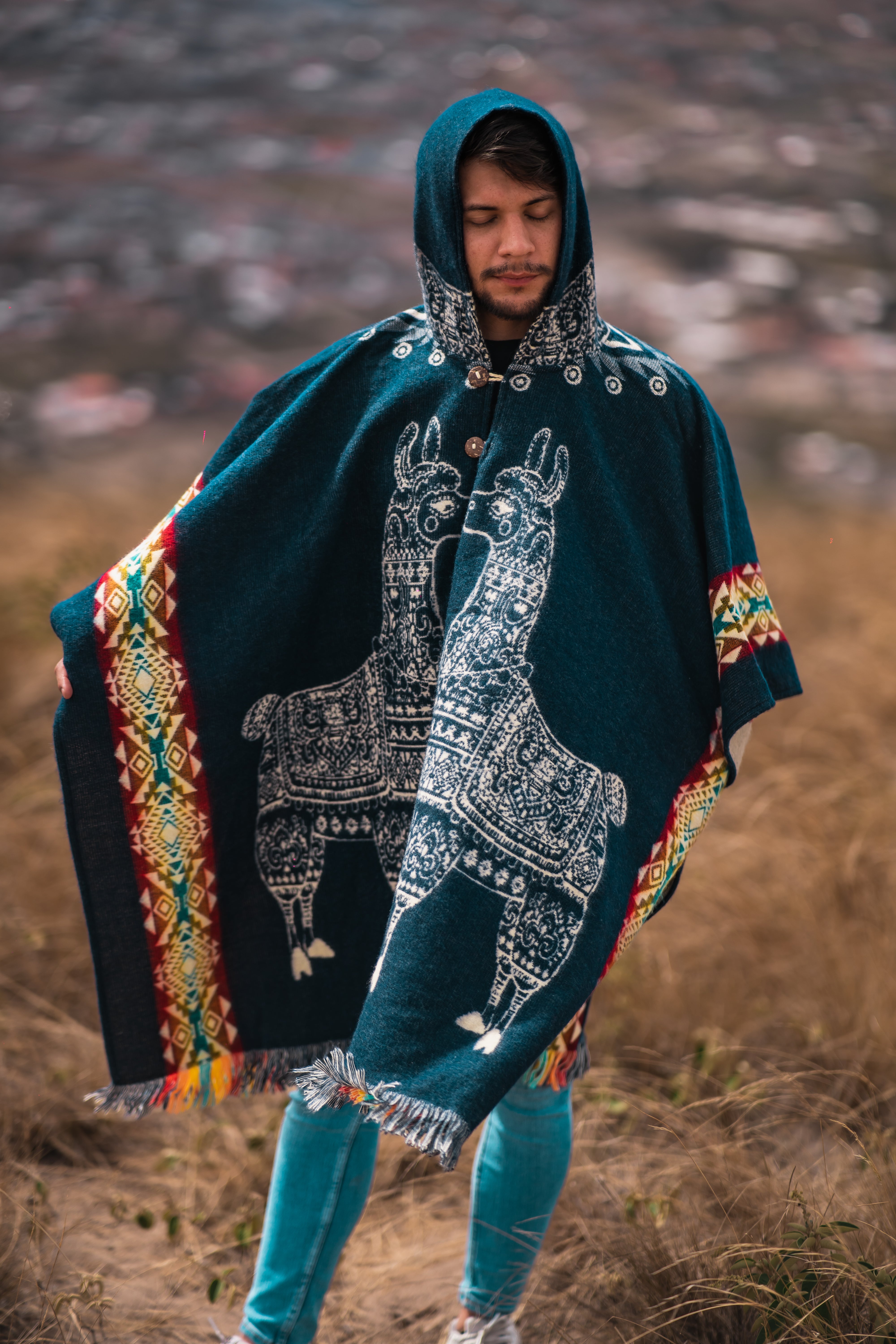 Alpaca poncho