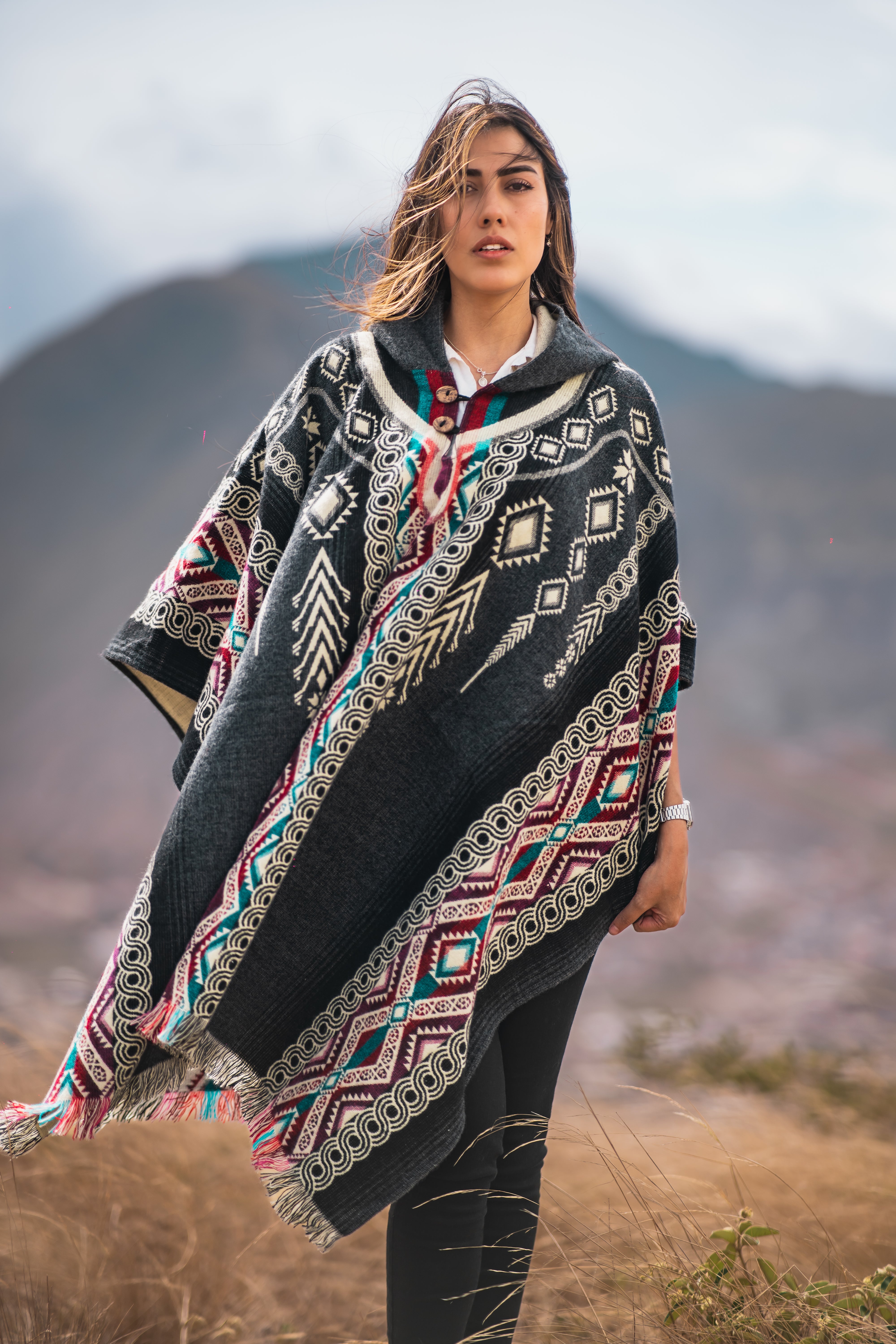 Alpaca poncho